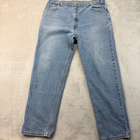 Levi's Other - Vintage Levi's 550 Mens 42x32 Blue Relaxed Fit Light Wash 90s Denim Brown‎ Tab